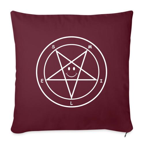 Smile Pentagram - Throw Pillow Cover 17.5” x 17.5”