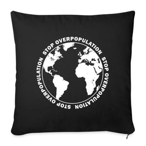 Stop Overpopulation - Throw Pillow Cover 17.5” x 17.5”