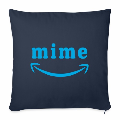 Funny Mime Introvert Social Distance - Throw Pillow Cover 17.5” x 17.5”