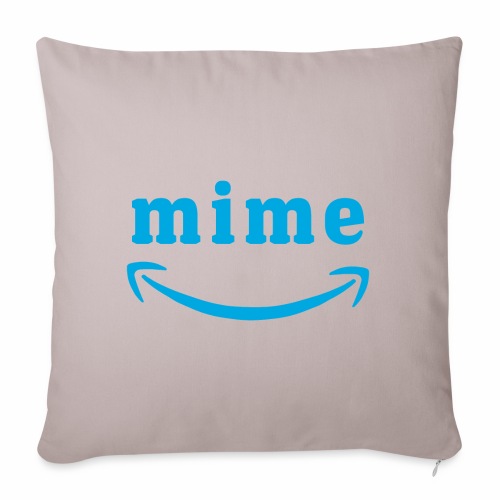 Funny Mime Introvert Social Distance - Throw Pillow Cover 17.5” x 17.5”