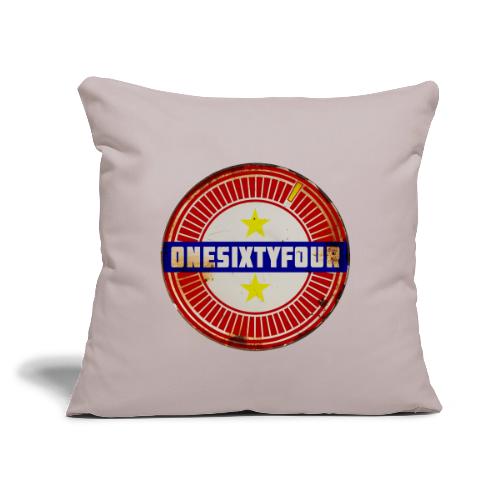 One Sixty Four -- vintage inspired design - Throw Pillow Cover 17.5” x 17.5”