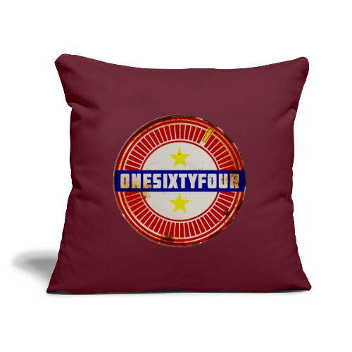 One Sixty Four -- vintage inspired design - Throw Pillow Cover 17.5” x 17.5”