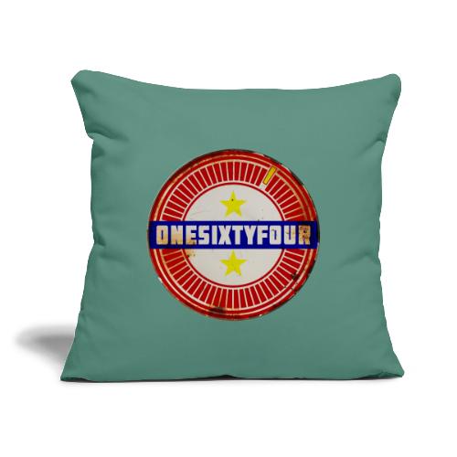 One Sixty Four -- vintage inspired design - Throw Pillow Cover 17.5” x 17.5”