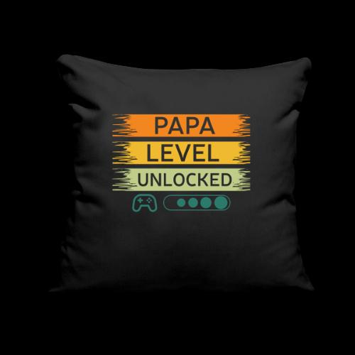 Papa Level Unlocked! - Throw Pillow Cover 17.5” x 17.5”