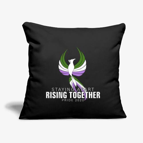 Genderqueer Staying Apart Rising Together Pride - Throw Pillow Cover 17.5” x 17.5”