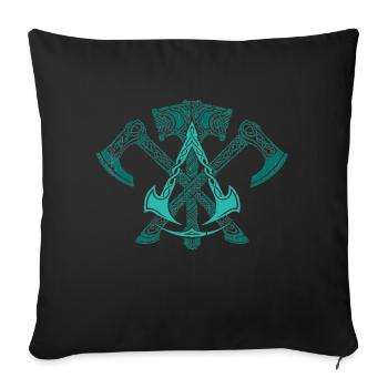 Assassins creed valhalla - Throw Pillow Cover 17.5” x 17.5” - black - Front