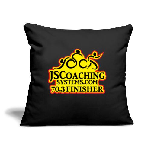 Team JSCoachingSystems.com 70.3 finisher - Throw Pillow Cover 17.5” x 17.5”