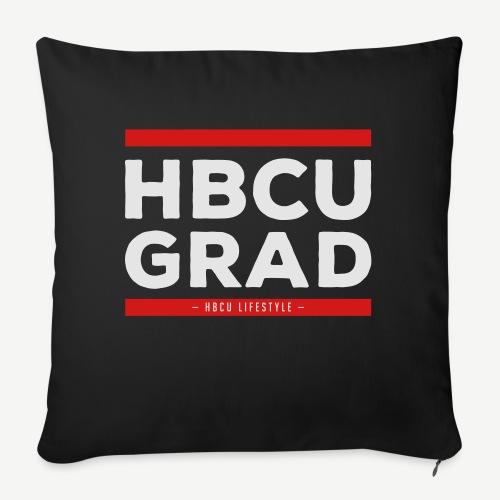 HBCU GRAD - Throw Pillow Cover 17.5” x 17.5”
