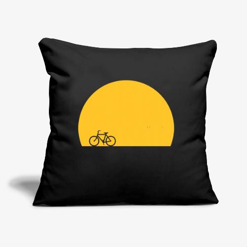 Sundown Bicycle - Throw Pillow Cover 17.5” x 17.5”