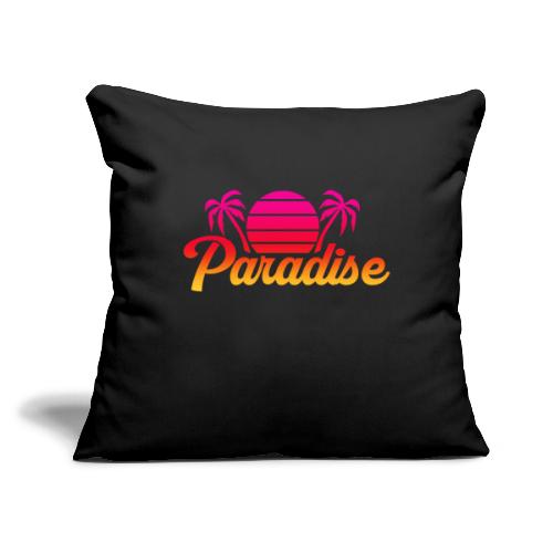 Paradise Beach Shirts - Throw Pillow Cover 17.5” x 17.5”