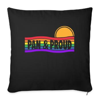 Pan Proud - Throw Pillow Cover 17.5” x 17.5” - black - Front