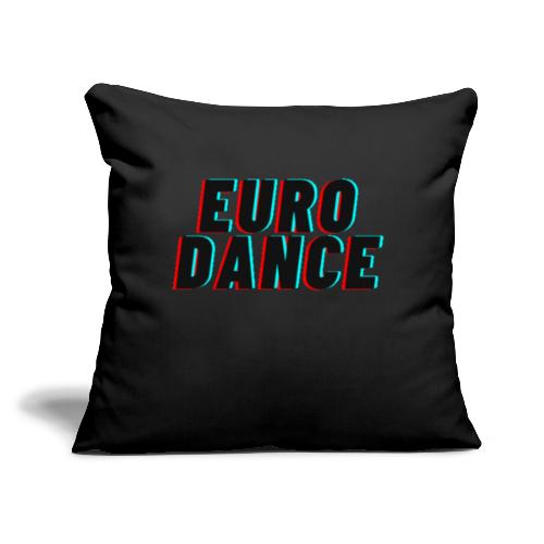 euro dance glitch - Throw Pillow Cover 17.5” x 17.5”