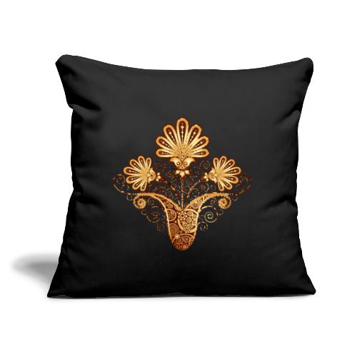 Lotus Blossoms - Throw Pillow Cover 17.5” x 17.5”