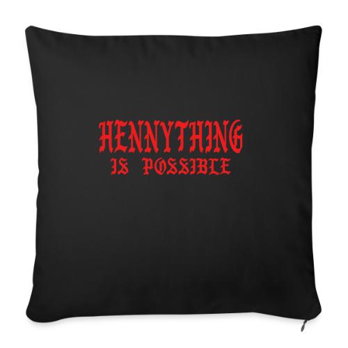 hennythingispossible - Throw Pillow Cover 17.5” x 17.5”