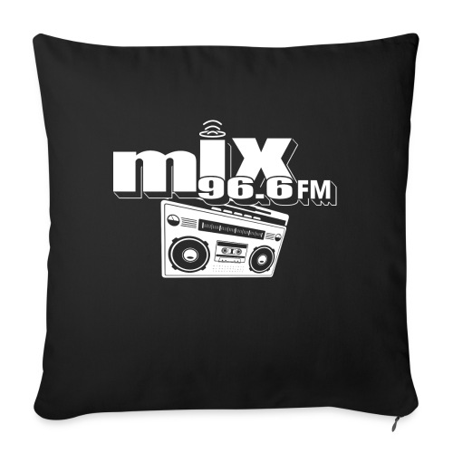 MIX 96.6 BOOM BOX - Throw Pillow Cover 17.5” x 17.5”