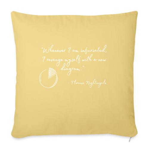 Revenge with a Diagram (Dark) - Throw Pillow Cover 17.5” x 17.5”
