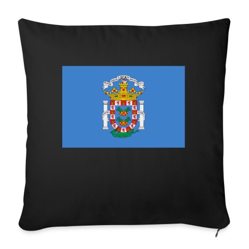 Melilla Flag - Throw Pillow Cover 17.5” x 17.5”