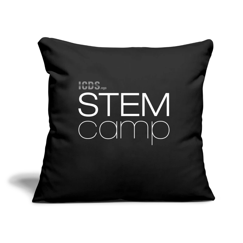 ICDSngo STEMcamp 01A - Throw Pillow Cover 17.5” x 17.5”