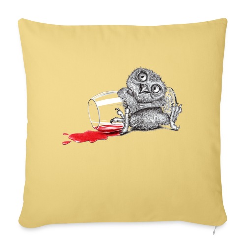 Tipsy Owl - Throw Pillow Cover 17.5” x 17.5”