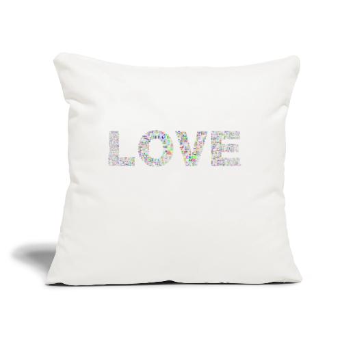 LOVE Peace Merchandise - Throw Pillow Cover 17.5” x 17.5”