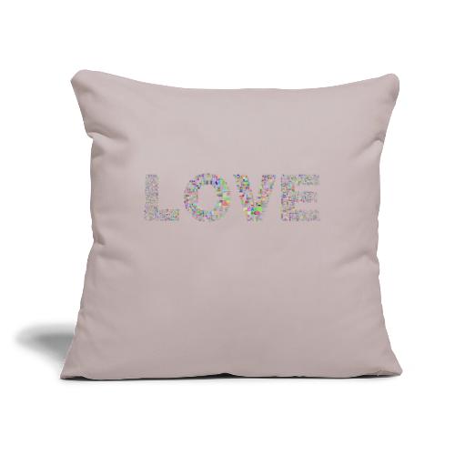 LOVE Peace Merchandise - Throw Pillow Cover 17.5” x 17.5”