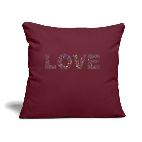 LOVE Peace Merchandise - Throw Pillow Cover 17.5” x 17.5”