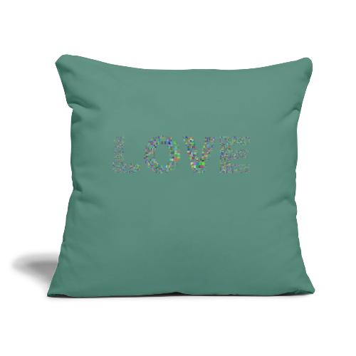 LOVE Peace Merchandise - Throw Pillow Cover 17.5” x 17.5”