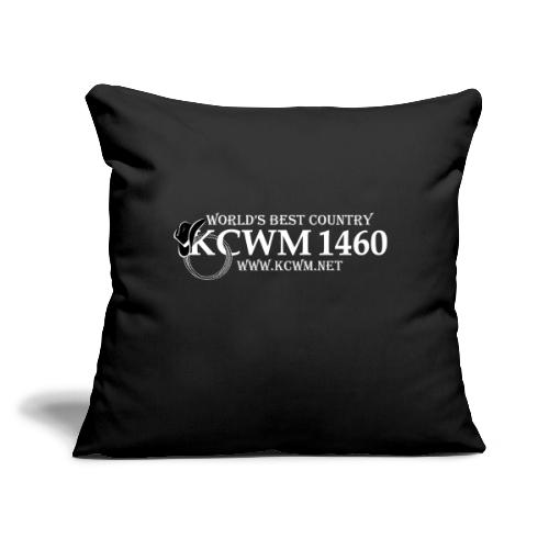 KCWM Logo Inverted - Throw Pillow Cover 17.5” x 17.5”