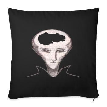 Creatures of the Earth's interior - Throw Pillow Cover 17.5” x 17.5” - black - Front