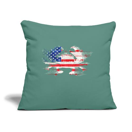 South Carolina Independence Crab, Light - Throw Pillow Cover 17.5” x 17.5”