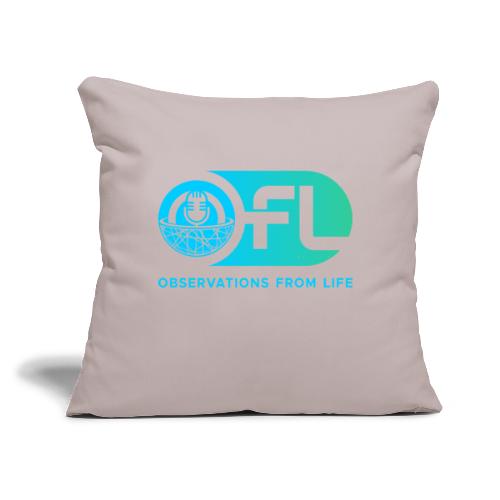 Observations from Life Logo - Throw Pillow Cover 17.5” x 17.5”