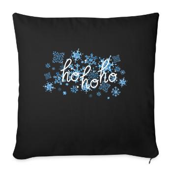 Blue celebration - Throw Pillow Cover 17.5” x 17.5” - black - Front
