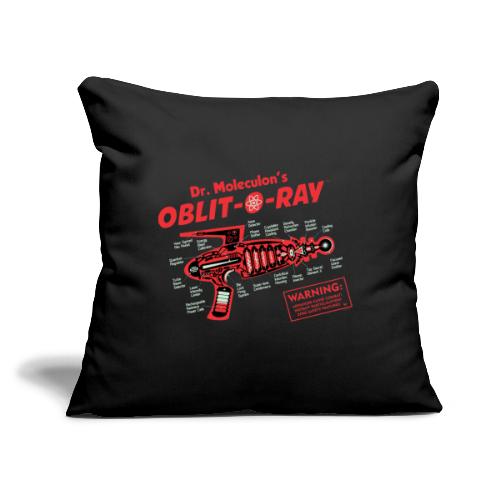 Dr. Moleculon's Oblit-O-Ray - Throw Pillow Cover 17.5” x 17.5”
