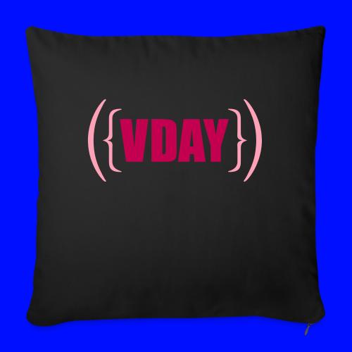 V-Day - Throw Pillow Cover 17.5” x 17.5”