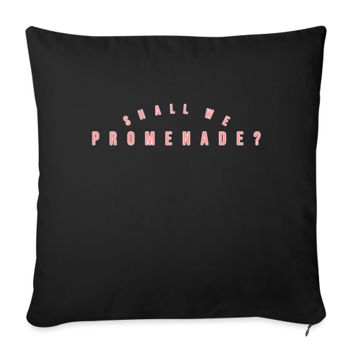 Shall We Promenade - Throw Pillow Cover 17.5” x 17.5”