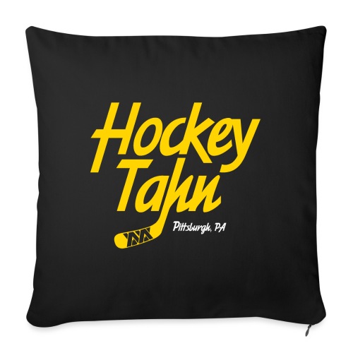 Hockey Tahn - Throw Pillow Cover 17.5” x 17.5”