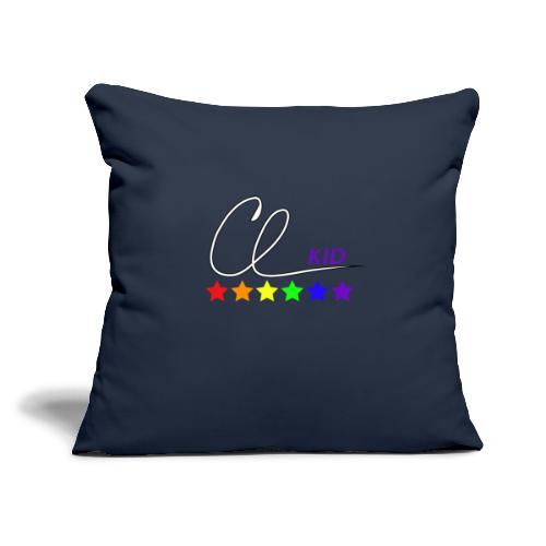 CL KID Logo (Pride) - Throw Pillow Cover 17.5” x 17.5”
