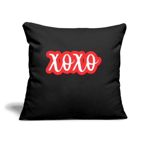 xoxo - Throw Pillow Cover 17.5” x 17.5”