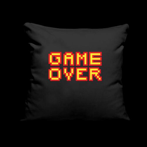 Retro Game Over Screen - Throw Pillow Cover 17.5” x 17.5”