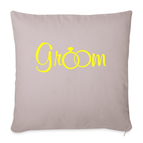 Groom - Weddings - Throw Pillow Cover 17.5” x 17.5”