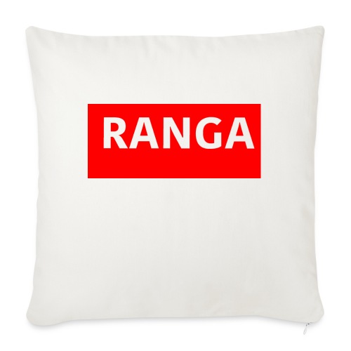 Ranga Red BAr - Throw Pillow Cover 17.5” x 17.5”
