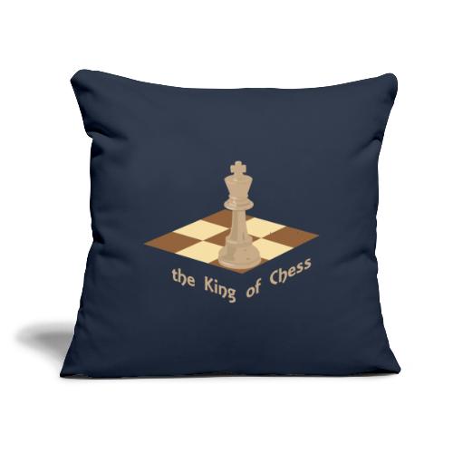 King Of Chess - Throw Pillow Cover 17.5” x 17.5”
