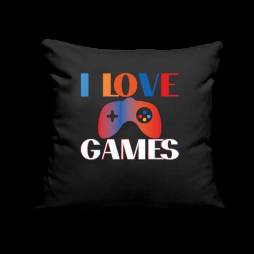 I Love Games Rainbow Controller - Throw Pillow Cover 17.5” x 17.5”