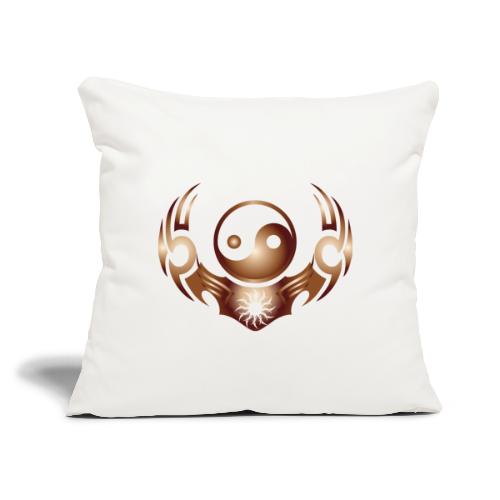 Yin Yang - Throw Pillow Cover 17.5” x 17.5”
