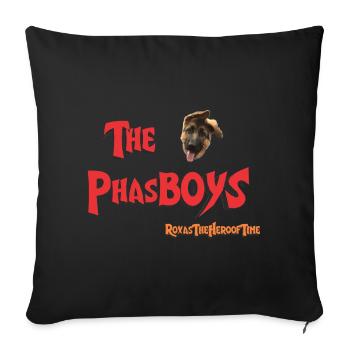 RoxasTheHeroofTime - Dogmeat - The PhasBOYS - Throw Pillow Cover 17.5” x 17.5” - black - Front