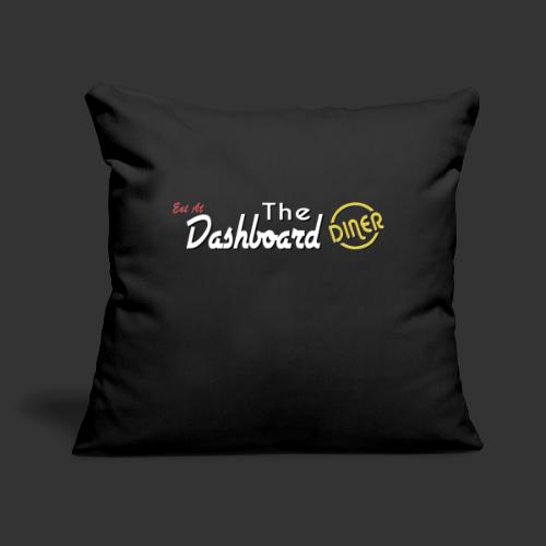 The Dashboard Diner Horizontal Logo - Throw Pillow Cover 17.5” x 17.5”