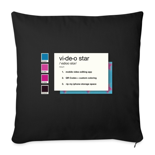 VS Aesthetic - Throw Pillow Cover 17.5” x 17.5”