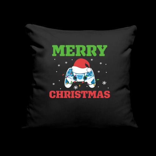 Merry Gaming Christmas - Throw Pillow Cover 17.5” x 17.5”