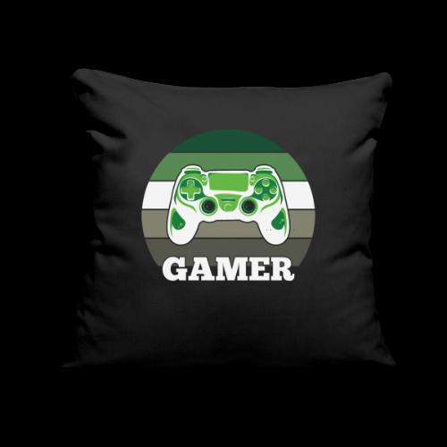Green Sunset Gamer - Throw Pillow Cover 17.5” x 17.5”