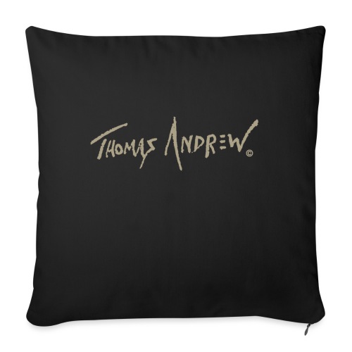 Thomas Andrew Signature_d - Throw Pillow Cover 17.5” x 17.5”